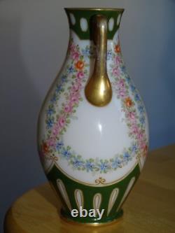 BACCARAT SAINT LOUIS ANCIEN VASE CRISTAL OPALINE EP 1850 LOUIS PHILIPPE ht 12 cm