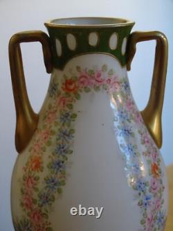 BACCARAT SAINT LOUIS ANCIEN VASE CRISTAL OPALINE EP 1850 LOUIS PHILIPPE ht 12 cm