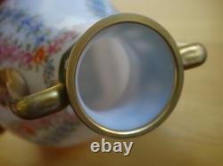 BACCARAT SAINT LOUIS ANCIEN VASE CRISTAL OPALINE EP 1850 LOUIS PHILIPPE ht 12 cm