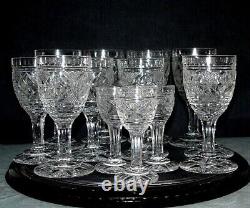 BACCARAT ST LOUIS 13 VERRES CRISTAL 19ème