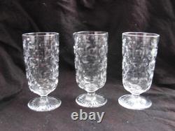 BACCARAT, St LOUIS, SERIE DE 3 VERRES A BIERE EN CRISTAL, A IDENTIFIER, XXème