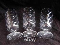 BACCARAT, St LOUIS, SERIE DE 3 VERRES A BIERE EN CRISTAL, A IDENTIFIER, XXème