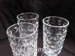 BACCARAT, St LOUIS, SERIE DE 3 VERRES A BIERE EN CRISTAL, A IDENTIFIER, XXème