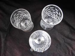 BACCARAT, St LOUIS, SERIE DE 3 VERRES A BIERE EN CRISTAL, A IDENTIFIER, XXème
