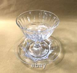 BACCARAT ou SAINT LOUIS drageoir / coupe sur pied en cristal taillé 23,5 cm