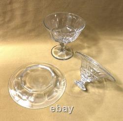 BACCARAT ou SAINT LOUIS drageoir / coupe sur pied en cristal taillé 23,5 cm