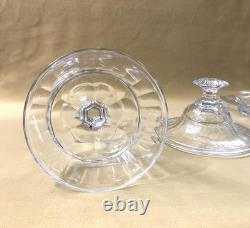 BACCARAT ou SAINT LOUIS drageoir / coupe sur pied en cristal taillé 23,5 cm