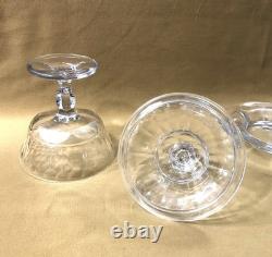 BACCARAT ou SAINT LOUIS drageoir / coupe sur pied en cristal taillé 23,5 cm