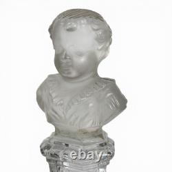 Baccarat Buste de Napoléon II L'aiglon cristal era Le creusot Saint Louis XIXth