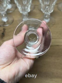 Baccarat Saint Louis Caton Verre A Vin Cristal Taille Cotes Plates 19eme Xixeme