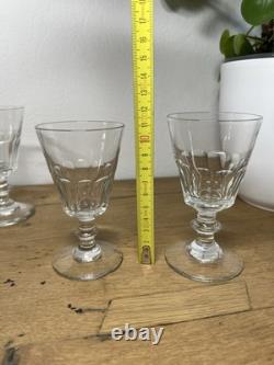 Baccarat Saint Louis Caton Verre A Vin Cristal Taille Cotes Plates 19eme Xixeme