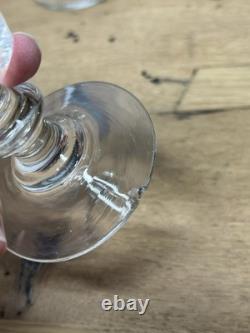 Baccarat Saint Louis Caton Verre A Vin Cristal Taille Cotes Plates 19eme Xixeme