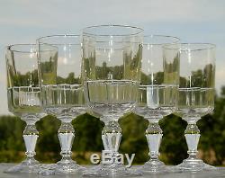 Baccarat Saint Louis Service de 6 verres à eau en cristal taillé