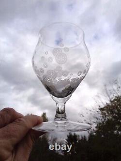 Baccarat St Louis 6 Wine Crystal Glasses Verre A Vin Cristal Grave Art Deco Aa A