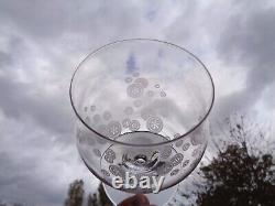 Baccarat St Louis 6 Wine Crystal Glasses Verre A Vin Cristal Grave Art Deco Aa A