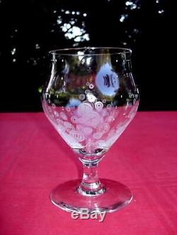 Baccarat St Louis Set Crystal Glasses Service De Verre Cristal Gravé Art Deco Aa