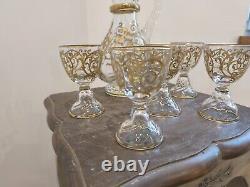 Bel Ensemble Pichet Et 5 Verres A Vin En Cristal De Saint Louis Modele Cluny