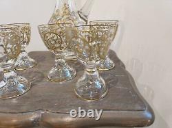 Bel Ensemble Pichet Et 5 Verres A Vin En Cristal De Saint Louis Modele Cluny