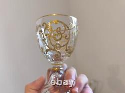 Bel Ensemble Pichet Et 5 Verres A Vin En Cristal De Saint Louis Modele Cluny