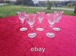Belle Serie De 5 Verres A Liqueur En Cristal De Saint Louis Modele Tommy