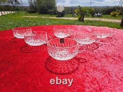 Belle Serie De 6 Coupes A Glaces En Cristal De Saint Louis Modele Tommy