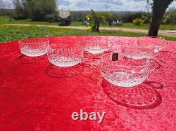 Belle Serie De 6 Coupes A Glaces En Cristal De Saint Louis Modele Tommy