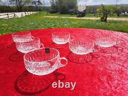 Belle Serie De 6 Coupes A Glaces En Cristal De Saint Louis Modele Tommy
