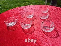 Belle Serie De 6 Coupes A Glaces En Cristal De Saint Louis Modele Tommy