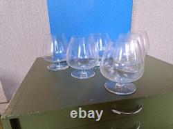 Belle Serie De 6 Grands Verres A Cognac En Cristal De Saint Louis