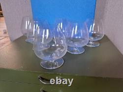 Belle Serie De 6 Grands Verres A Cognac En Cristal De Saint Louis