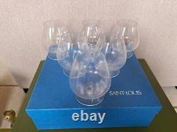 Belle Serie De 6 Grands Verres A Cognac En Cristal De Saint Louis