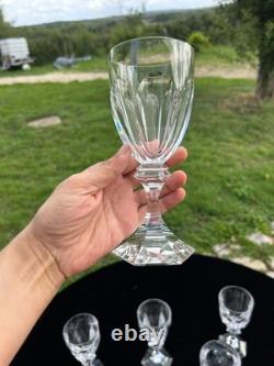 Belle Serie De 6 Grands Verres A Eau En Cristal De Saint Louis Modele Chambord