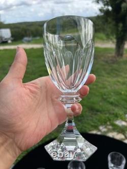 Belle Serie De 6 Grands Verres A Eau En Cristal De Saint Louis Modele Chambord