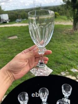 Belle Serie De 6 Grands Verres A Eau En Cristal De Saint Louis Modele Chambord