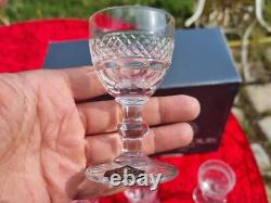 Belle Serie De 6 Verres A Liqueur En Cristal De Saint Louis Modele Trianon
