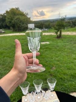 Belle Serie De 6 Verres A Vin Rouge En Cristal De Saint Louis Modele Cerdagne
