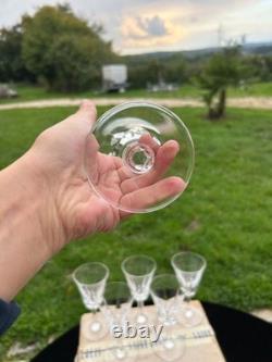 Belle Serie De 6 Verres A Vin Rouge En Cristal De Saint Louis Modele Cerdagne
