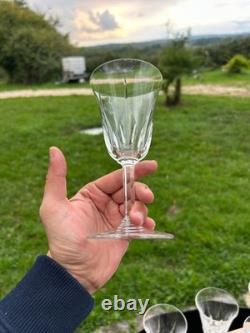 Belle Serie De 6 Verres A Vin Rouge En Cristal De Saint Louis Modele Cerdagne