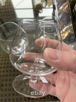 Belle Série de 3 petits verres Dégustation Cognac Cristal Saint Louis