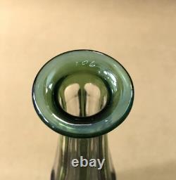 Belle carafe en cristal overlay SAINT LOUIS doublé VERT 33 cm (couleurs verre)