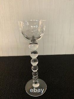 Bougeoir modèle bubble en cristal de Saint Louis h 21.5 cm
