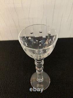 Bougeoir modèle bubble en cristal de Saint Louis h 21.5 cm
