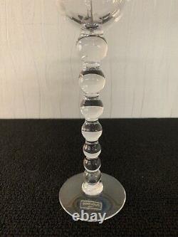Bougeoir modèle bubble en cristal de Saint Louis h 21.5 cm