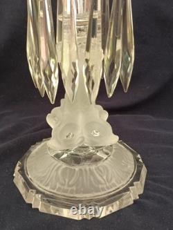 Bougeoirs en cristal de Saint Louis Modèle Aux Dauphins