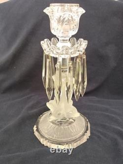 Bougeoirs en cristal de Saint Louis Modèle Aux Dauphins