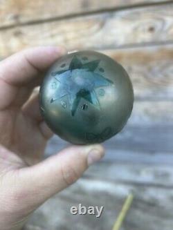 Boule à Repriser Cristal de Baccarat Saint St Louis Dégagé a l Acide XIXeme