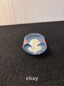 Boule presse papier 2500 ans monarchie Iranienne cristal de Saint Louis