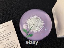 Boule presse papier Dahlia cristal de Saint Louis