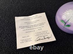 Boule presse papier Dahlia cristal de Saint Louis