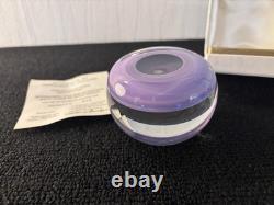 Boule presse papier Dahlia cristal de Saint Louis